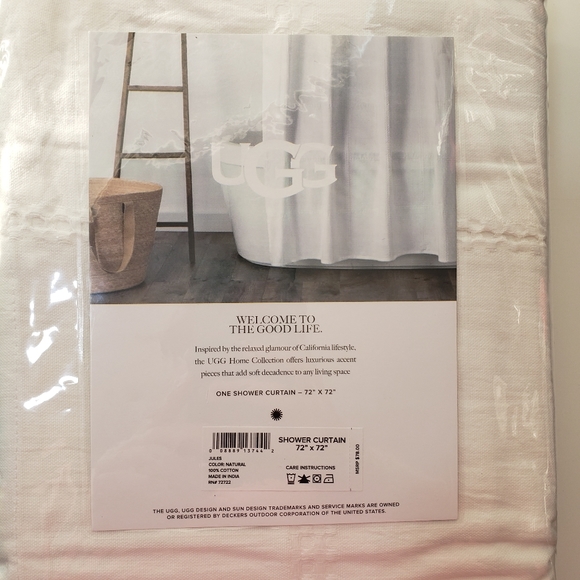 UGG Bath Ugg Jules 0 Cotton Jules Shower Curtain Poshmark